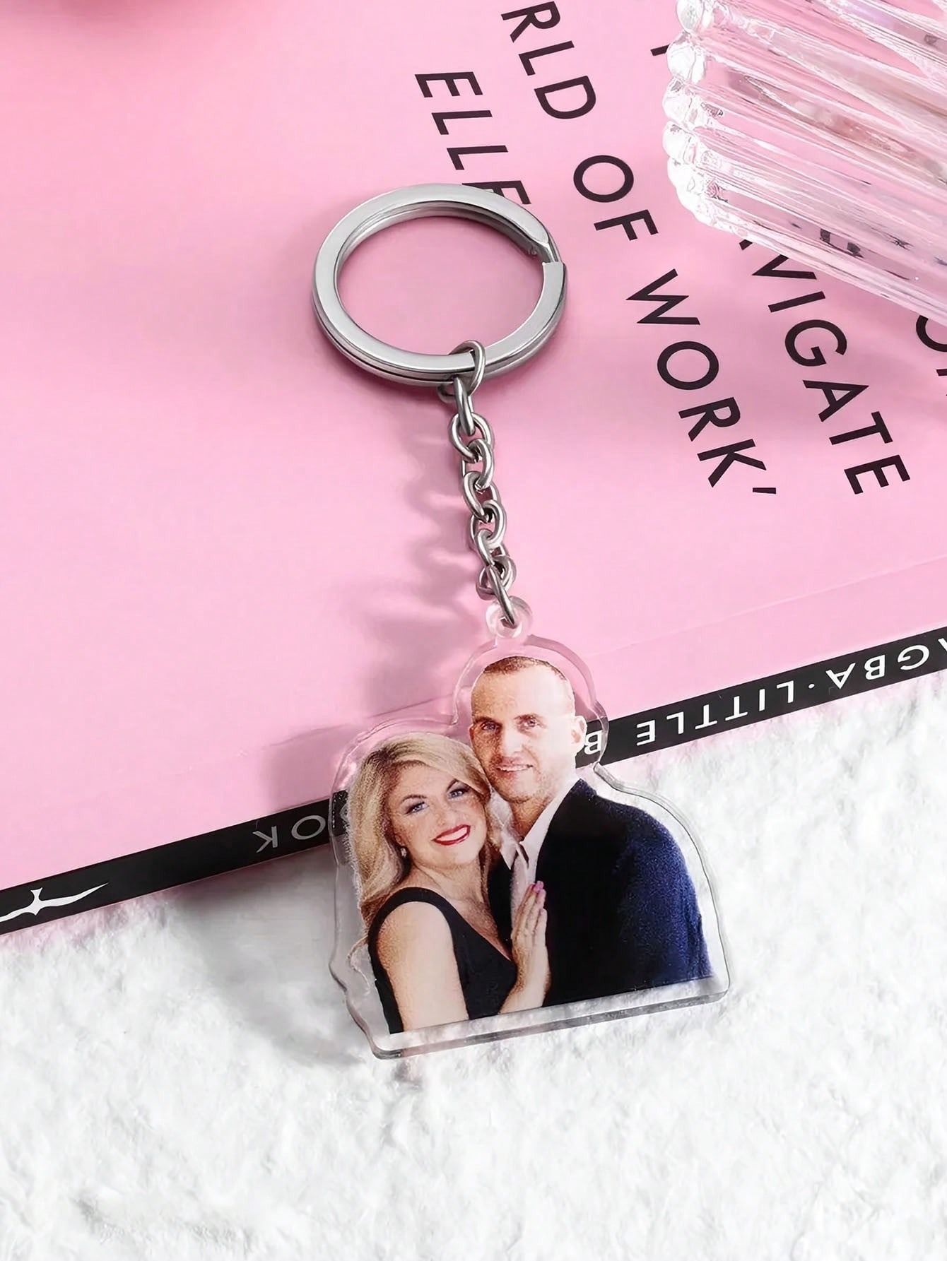 Custom-Cut Acrylic Photo Keychains Acrylic Decorative Pendants